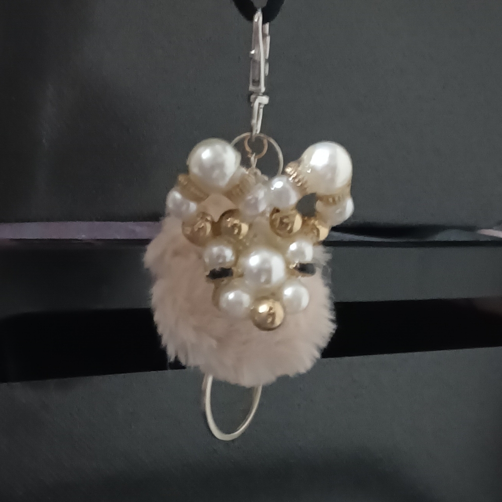 One Of A Kind Hand Crafted Soft Furry Animal Keychain Bag Charm